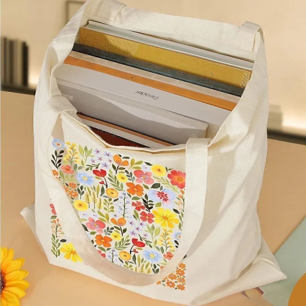Printed canvas bag - Picture 4 of 4